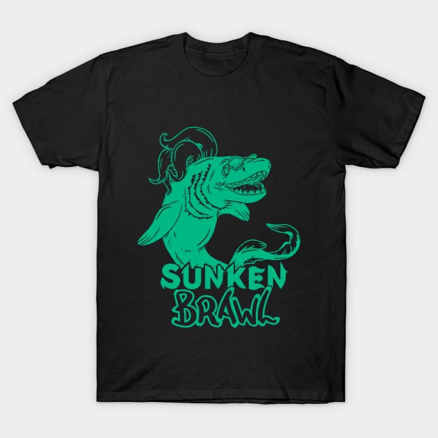 Sunken Brawl - Hanukai T-Shirt by umizon